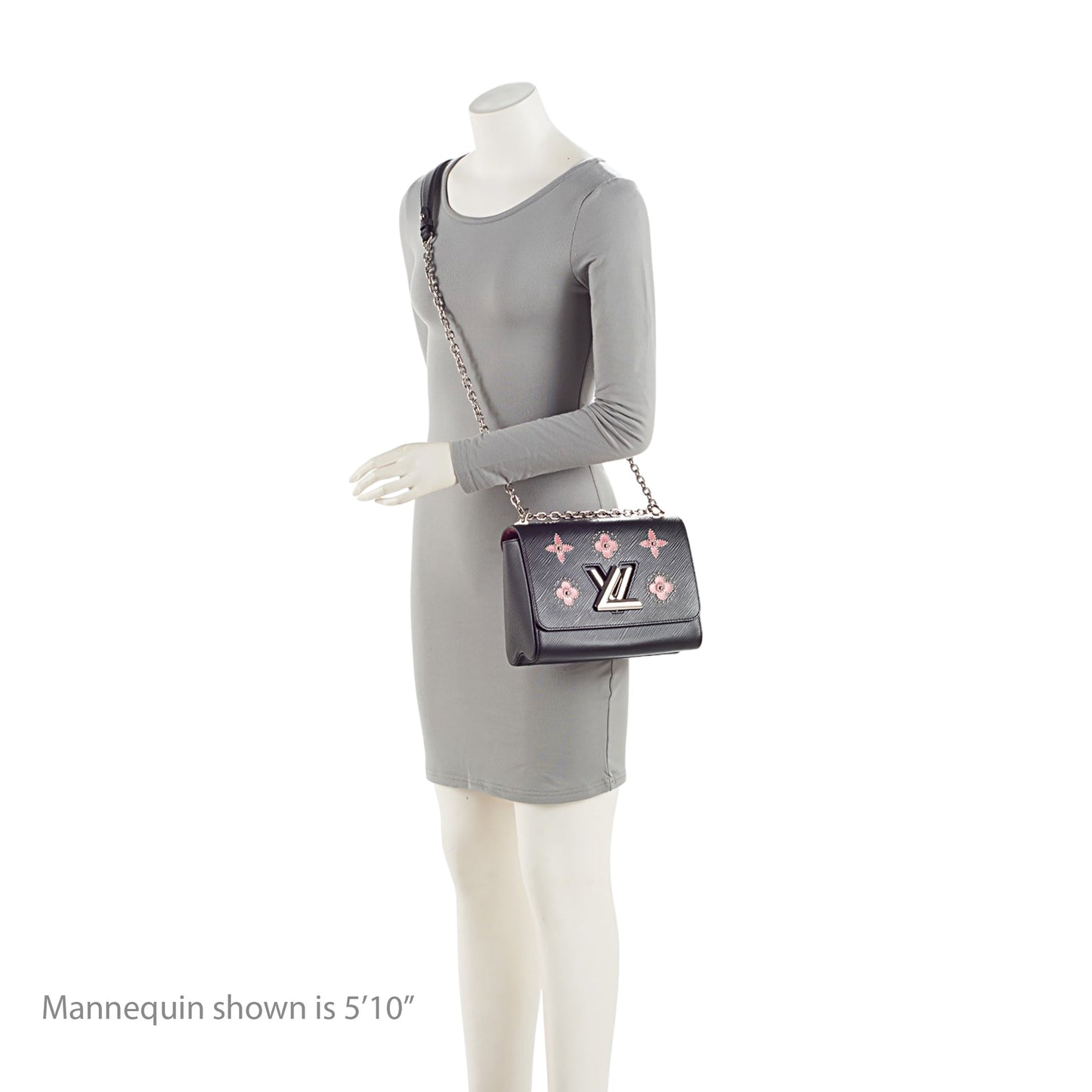 Louis Vuitton Epi Leather Flowers Twist MM Shoulder Bag (SHF-aNDF1B)