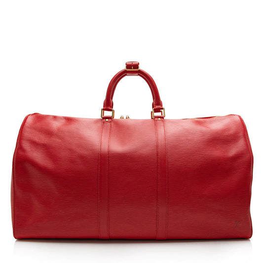 Louis Vuitton Epi Leather Keepall 55 Duffel Bag (SHF-16746)