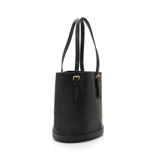 Louis Vuitton Epi Leather Petit Bucket Tote (SHF-aRWoz2)