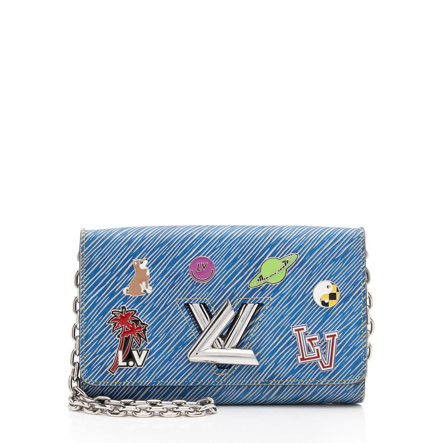 Louis Vuitton Epi Leather Pins Twist Chain Wallet (SHF-qOMi06)