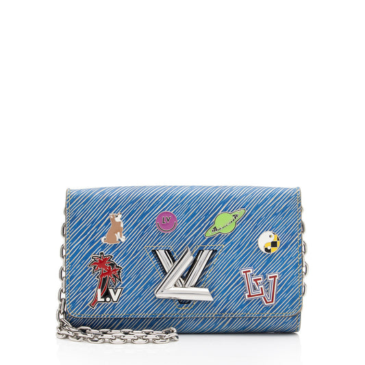 Louis Vuitton Epi Leather Pins Twist Chain Wallet (SHF-qOMi06)