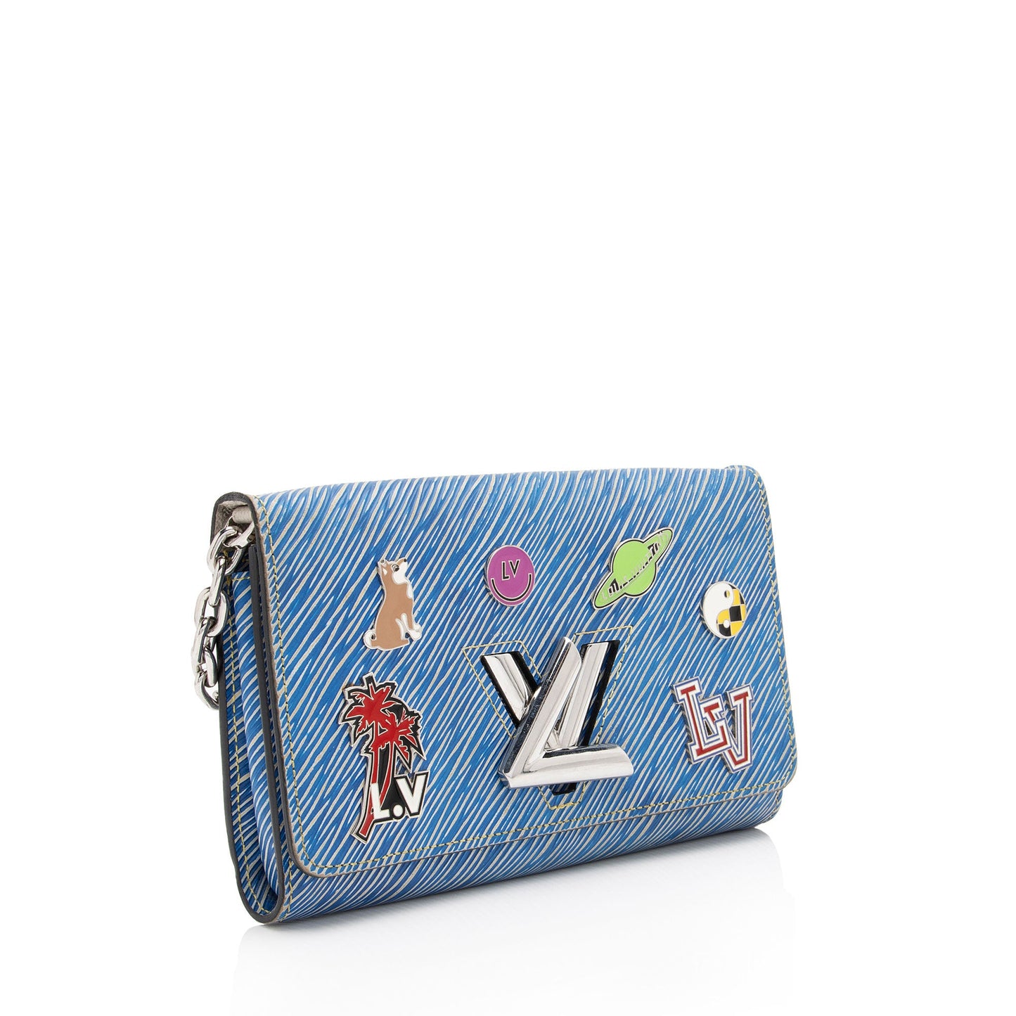 Louis Vuitton Epi Leather Pins Twist Chain Wallet (SHF-qOMi06)