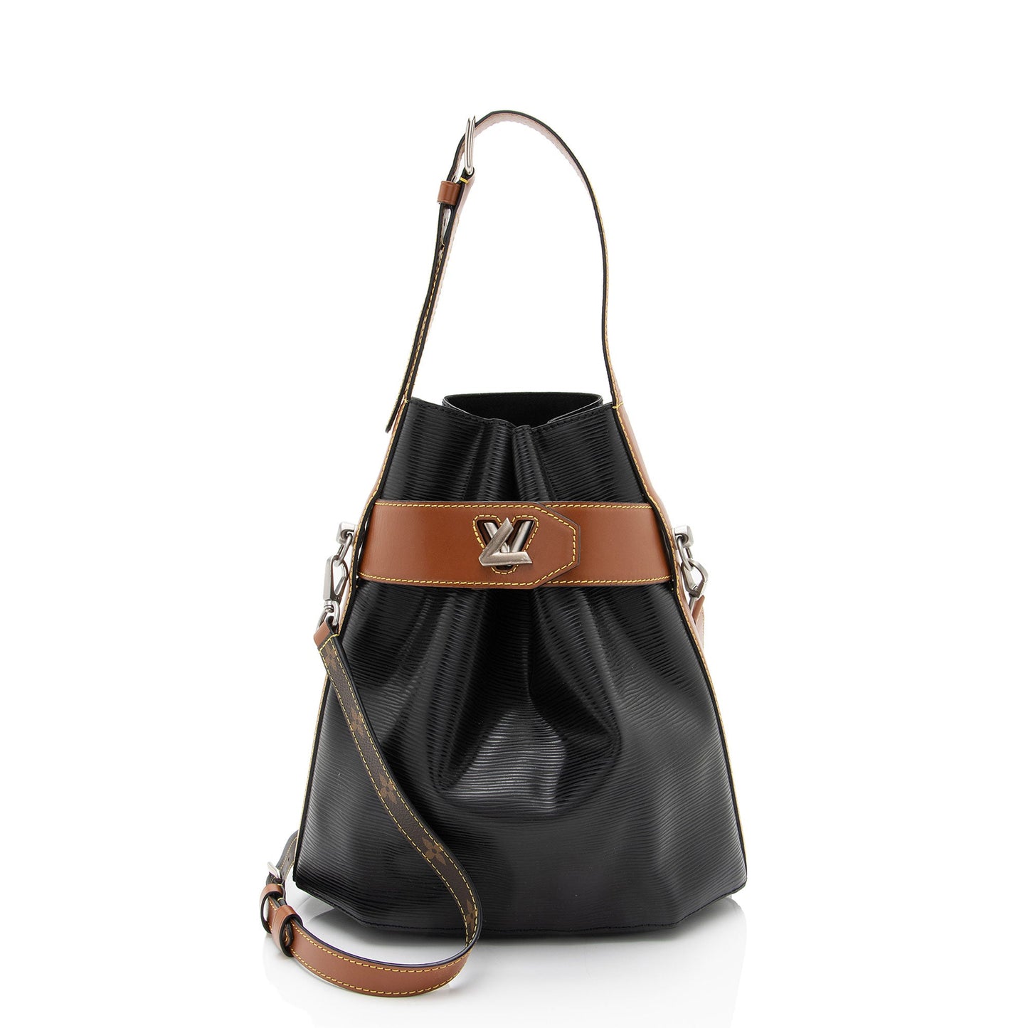 Louis Vuitton Epi Leather Twist Bucket Bag (SHF-6XRjK2)