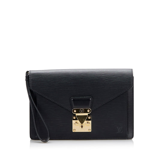 Louis Vuitton Epi Pochette Sellier Dragonne (SHG-7BXL7J)