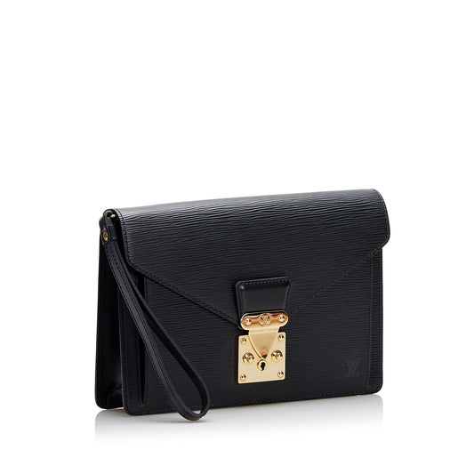 Louis Vuitton Epi Pochette Sellier Dragonne (SHG-7BXL7J)