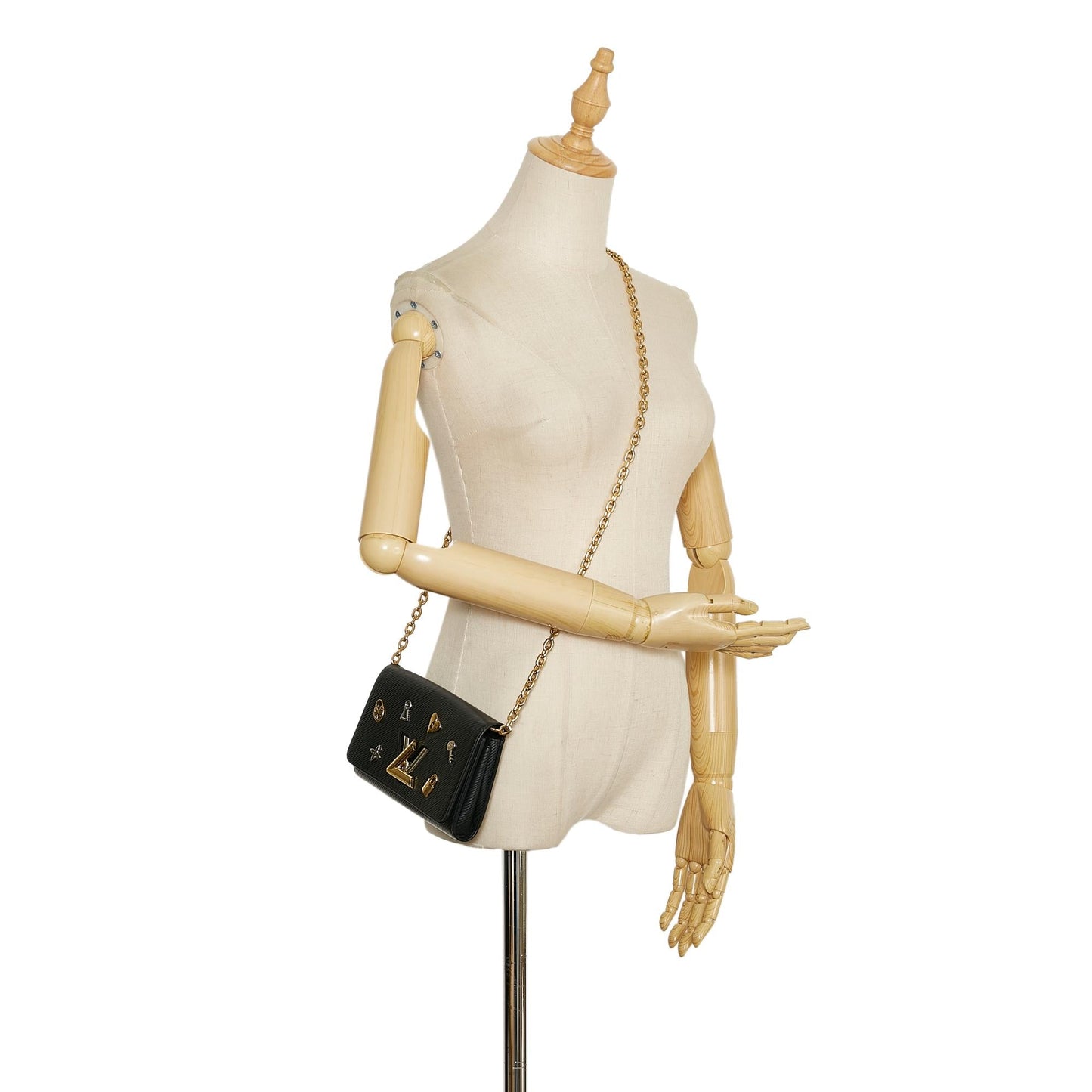 Louis Vuitton Epi Twist Love Lock Chain Wallet (SHG-MmYcl0)