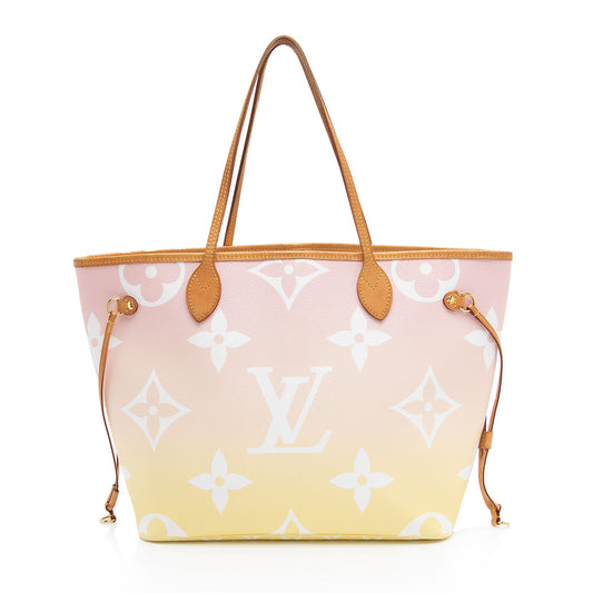 Louis Vuitton Giant Monogram Canvas By The Pool Neverfull MM Tote (SHF-fFd8M5)