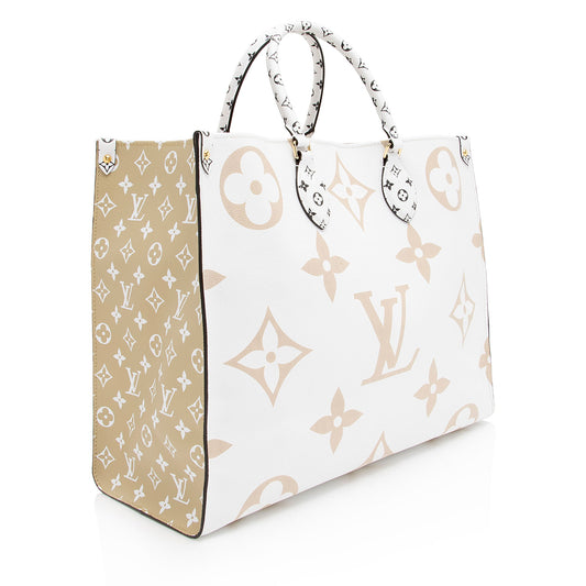 Louis Vuitton Giant Monogram Canvas Onthego GM Tote (SHF-2OCOFy)