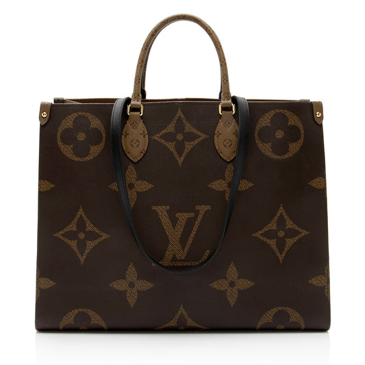 Louis Vuitton Giant Monogram Canvas Onthego GM Tote (SHF-2xyle4)