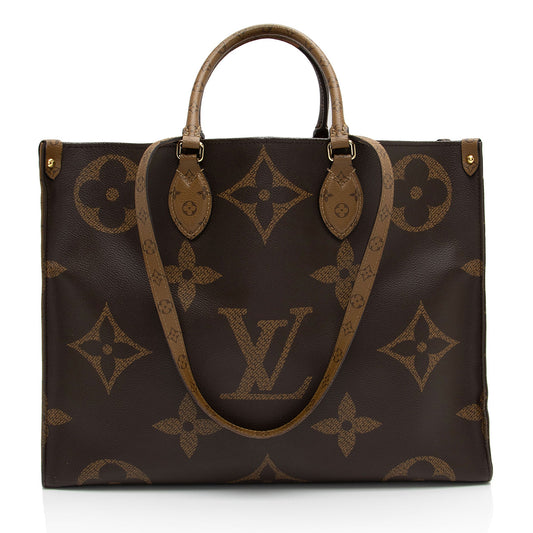 Louis Vuitton Giant Monogram Canvas Onthego GM Tote (SHF-8lUZpc)