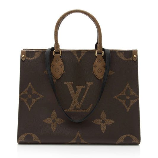 Louis Vuitton Giant Monogram Canvas Onthego MM Tote (SHF-KrVC5o)