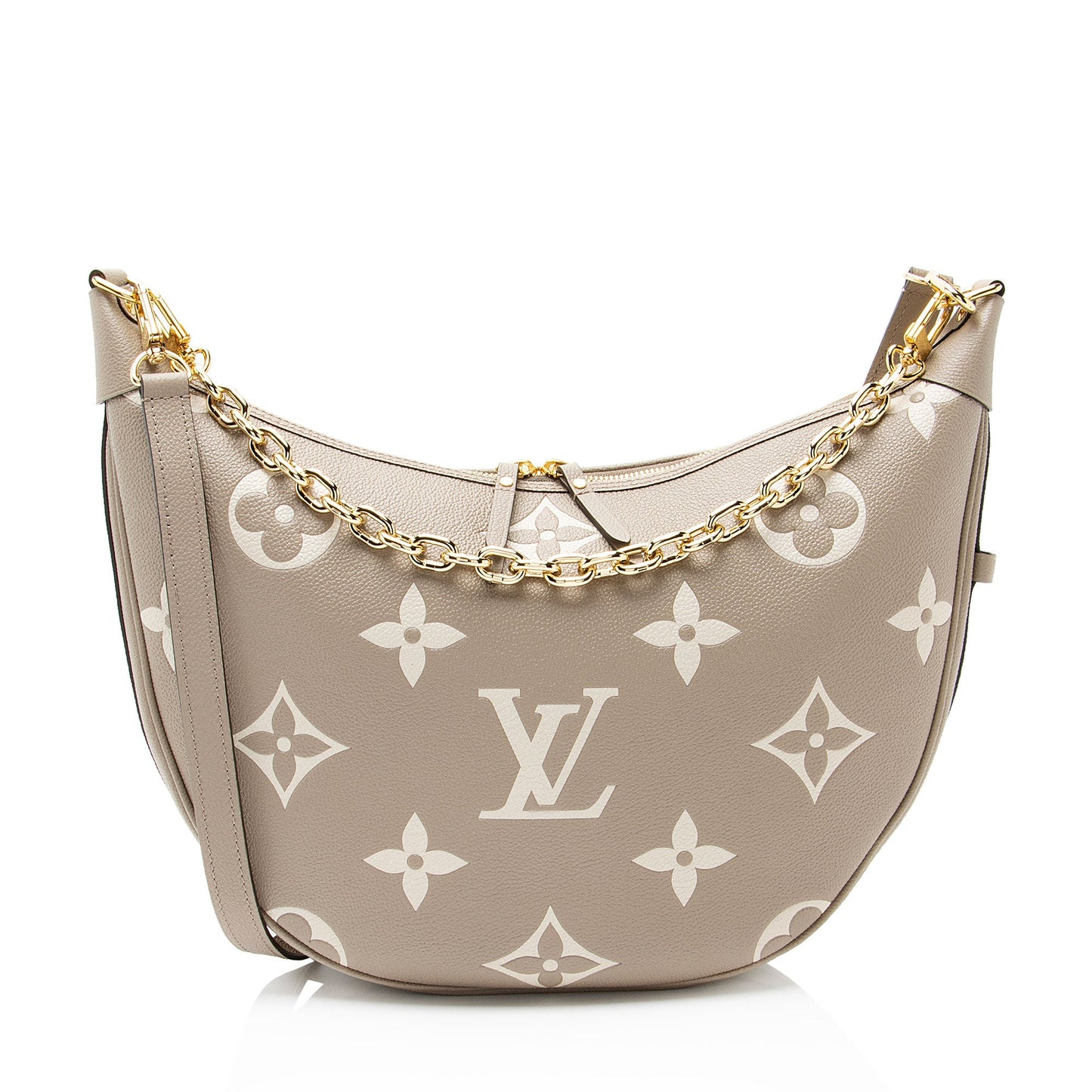 Louis Vuitton Giant Monogram Empreinte Bicolor Canvas Loop Hobo