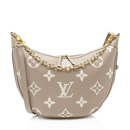 Louis Vuitton Giant Monogram Empreinte Bicolor Canvas Loop Hobo
