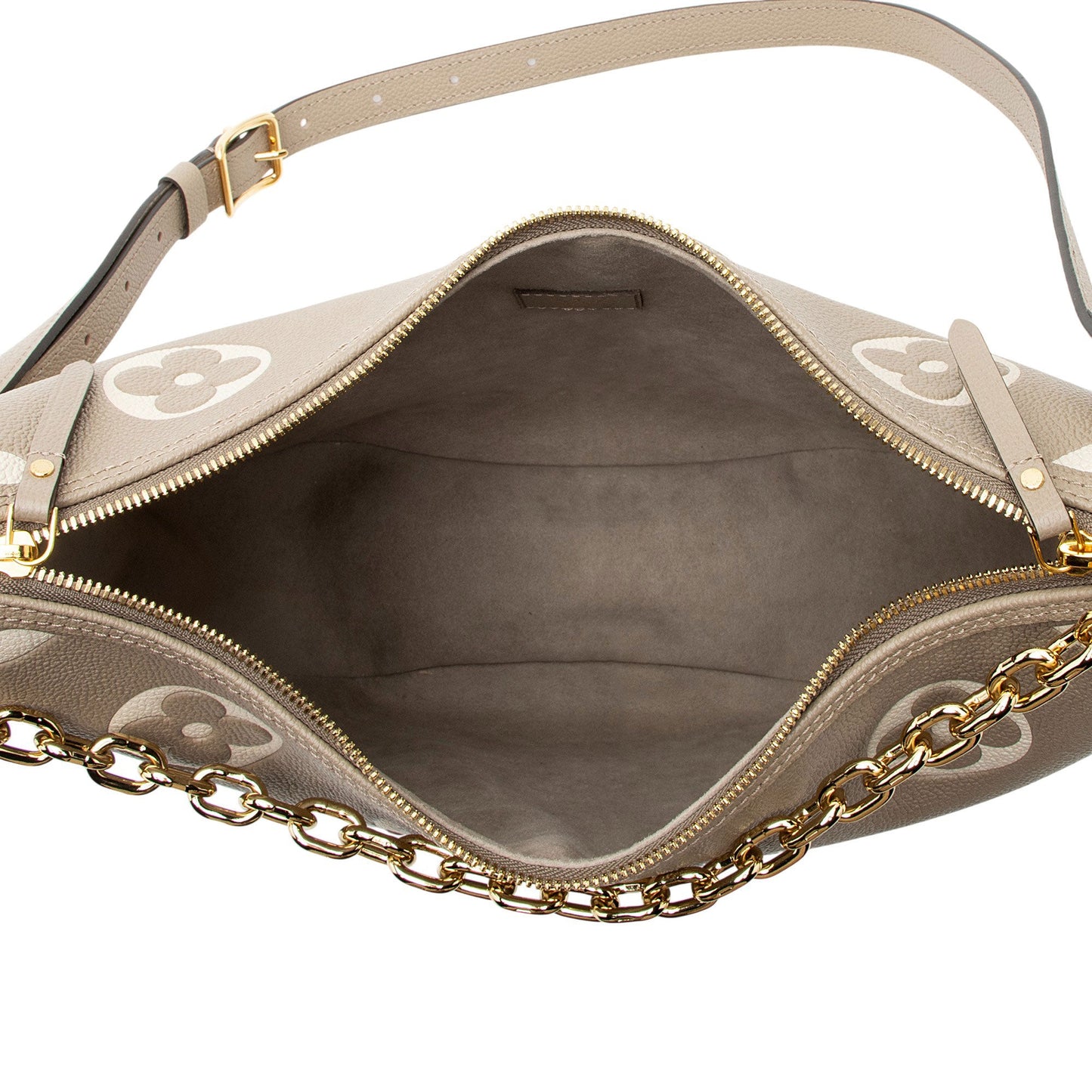 Louis Vuitton Giant Monogram Empreinte Bicolor Canvas Loop Hobo
