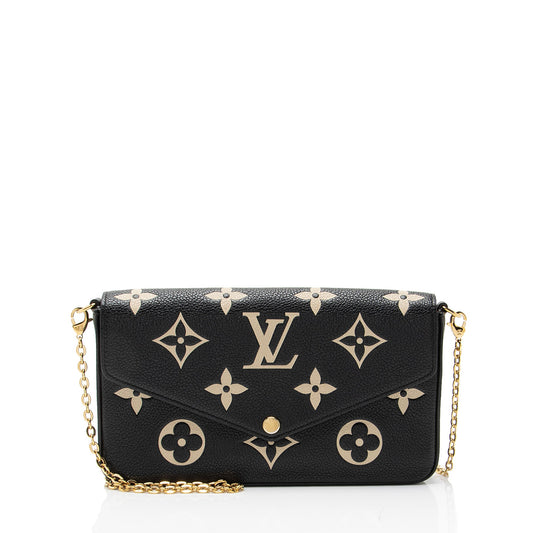 Louis Vuitton Giant Monogram Empreinte Bicolor Felicie Pochette