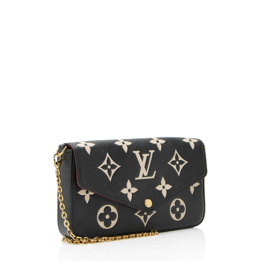 Louis Vuitton Giant Monogram Empreinte Bicolor Felicie Pochette