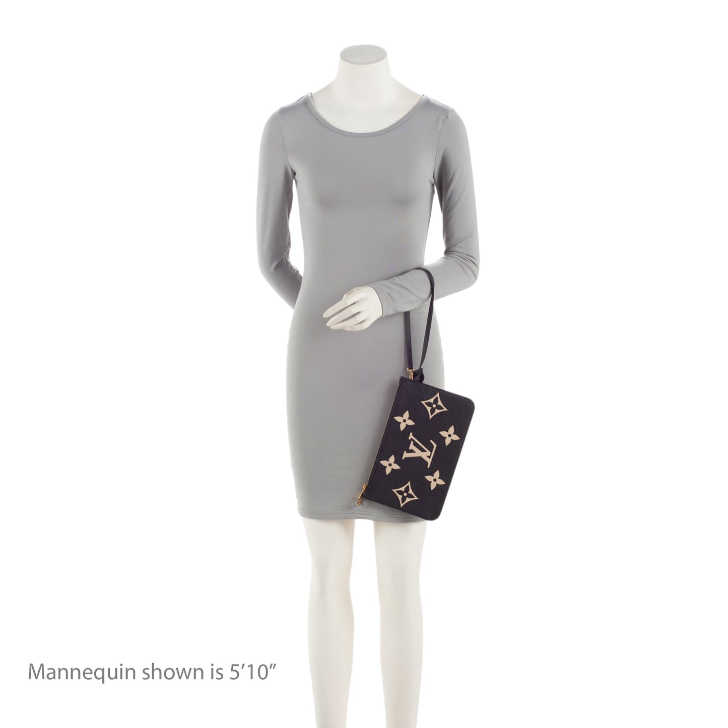 Louis Vuitton Giant Monogram Empreinte Bicolor Neverfull MM Pochette