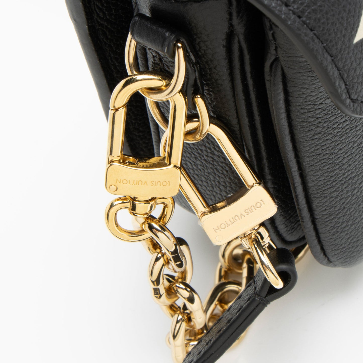 Louis Vuitton Giant Monogram Empreinte Bicolor Pochette Metis E/W Shoulder Bag