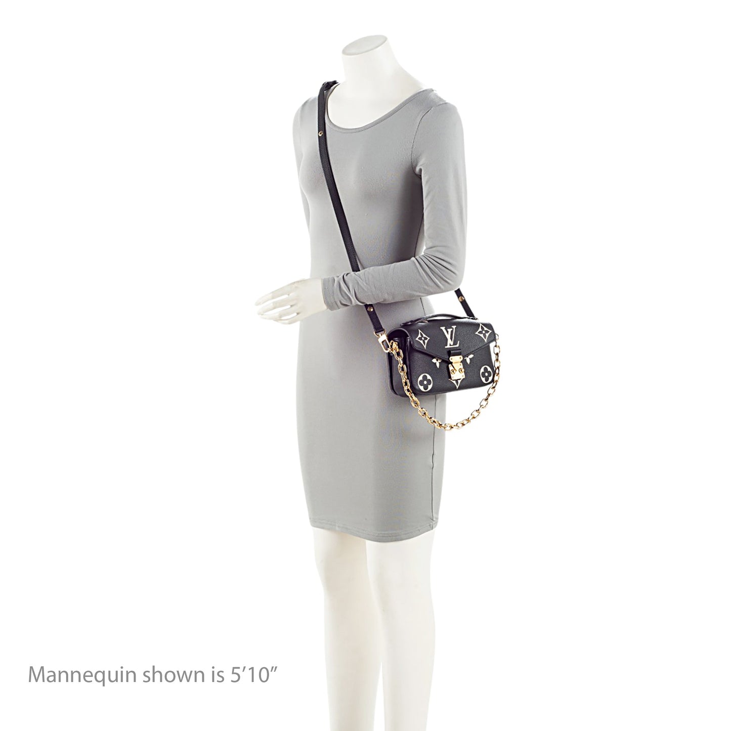 Louis Vuitton Giant Monogram Empreinte Bicolor Pochette Metis E/W Shoulder Bag