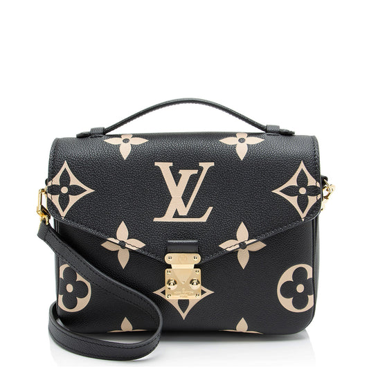Louis Vuitton Giant Monogram Empreinte Bicolor Pochette Metis Shoulder Bag
