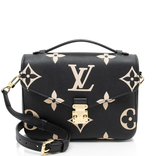 Louis Vuitton Giant Monogram Empreinte Bicolor Pochette Metis Shoulder Bag