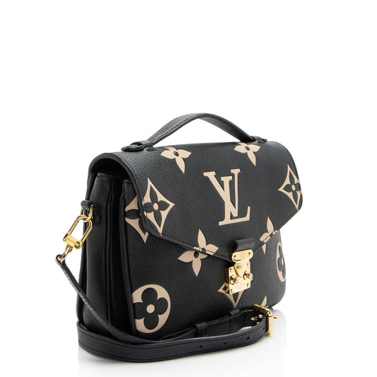 Louis Vuitton Giant Monogram Empreinte Bicolor Pochette Metis Shoulder Bag