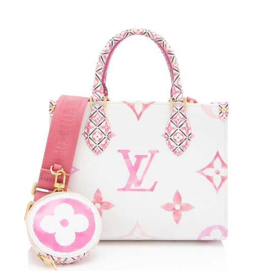 Louis Vuitton Giant Monogram Empreinte By The Pool Onthego PM Tote (SHF-LTu6RR)