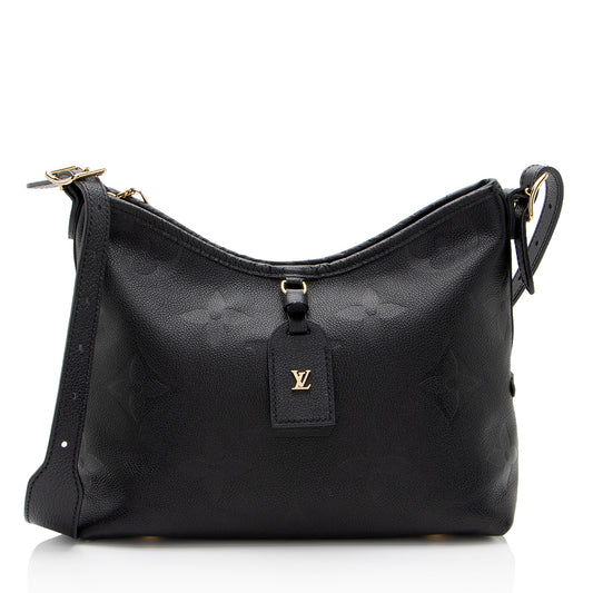 Louis Vuitton Giant Monogram Empreinte CarryAll PM Shoulder Bag