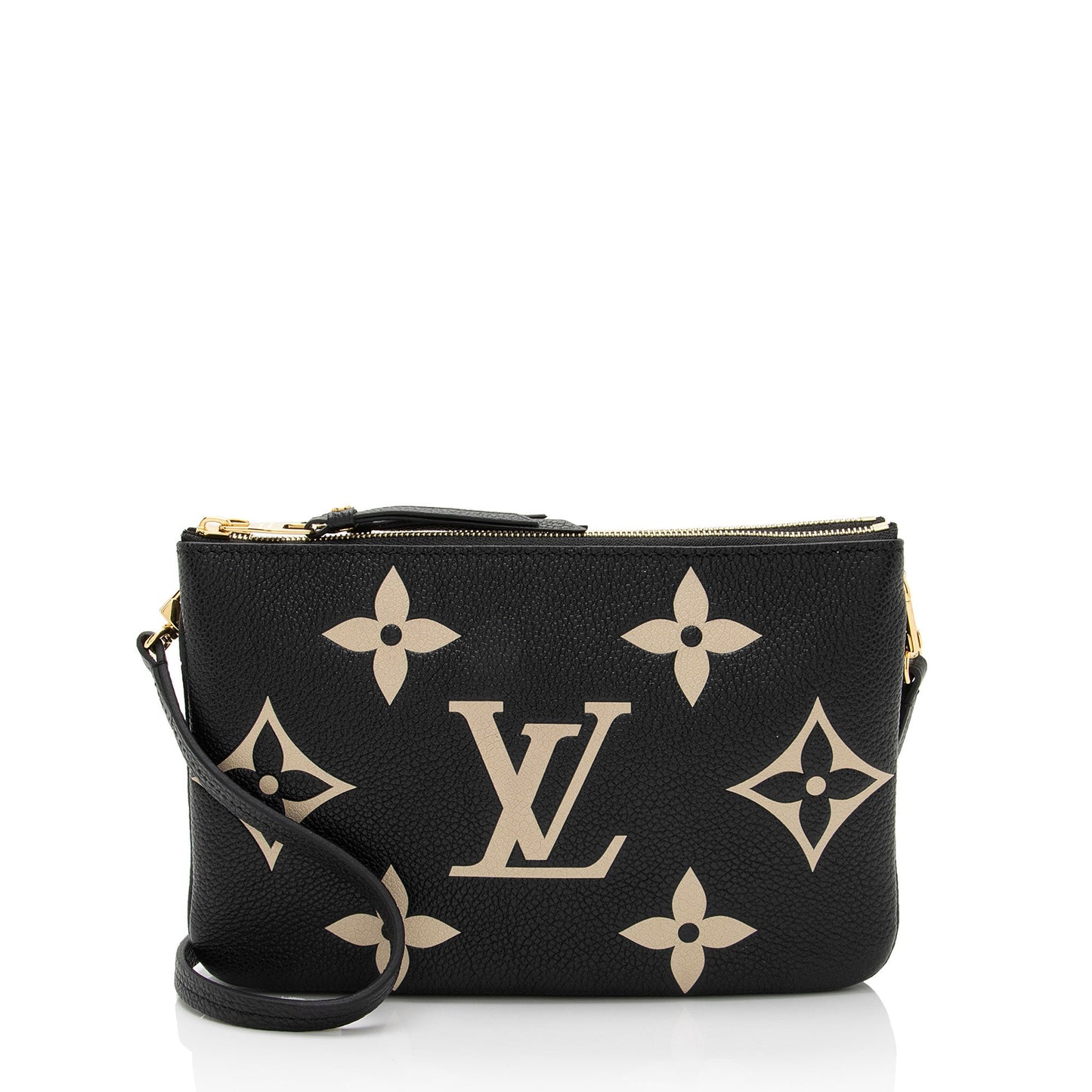 Louis Vuitton Giant Monogram Empreinte Double Zip Pochette (SHF-v92Poz)