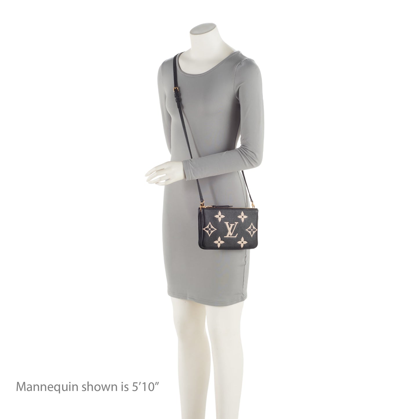 Louis Vuitton Giant Monogram Empreinte Double Zip Pochette (SHF-v92Poz)