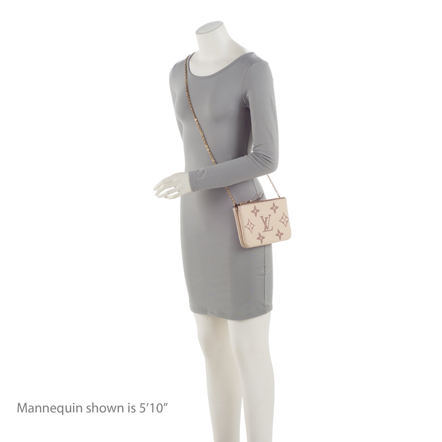 Louis Vuitton Giant Monogram Empreinte Double Zip Pochette (SHF-tJwkDt)