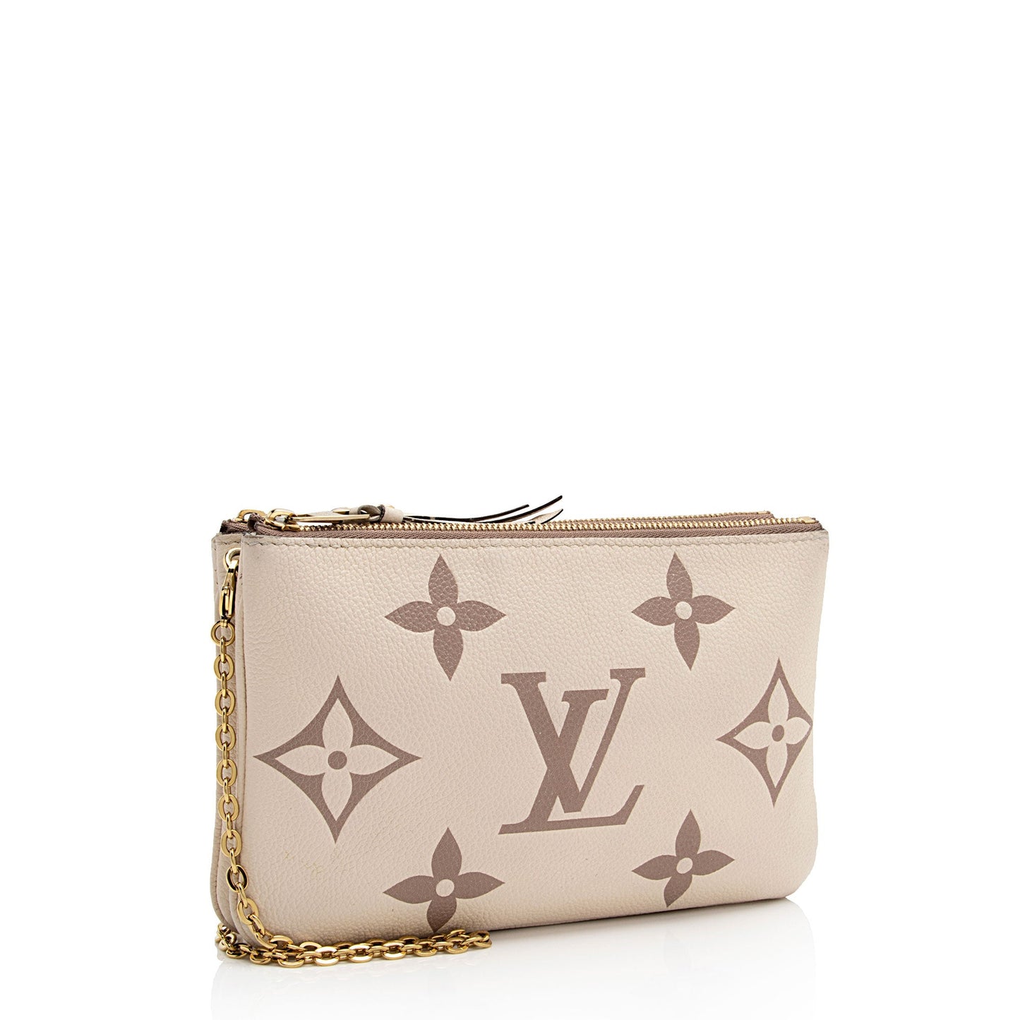 Louis Vuitton Giant Monogram Empreinte Double Zip Pochette (SHF-tJwkDt)
