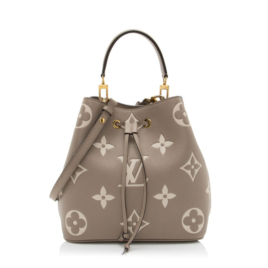 Louis Vuitton Giant Monogram Empreinte Neonoe MM Shoulder Bag (SHF-f7gF7V)