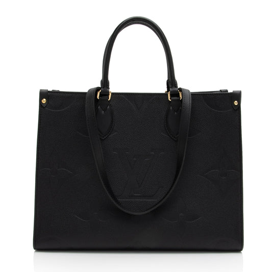 Louis Vuitton Giant Monogram Empreinte Onthego MM Tote (SHF-nYk3vh)