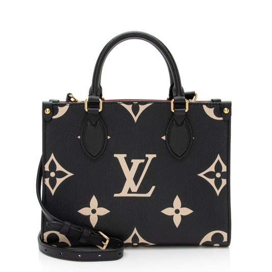 Louis Vuitton Giant Monogram Empreinte Bicolor Onthego PM Tote