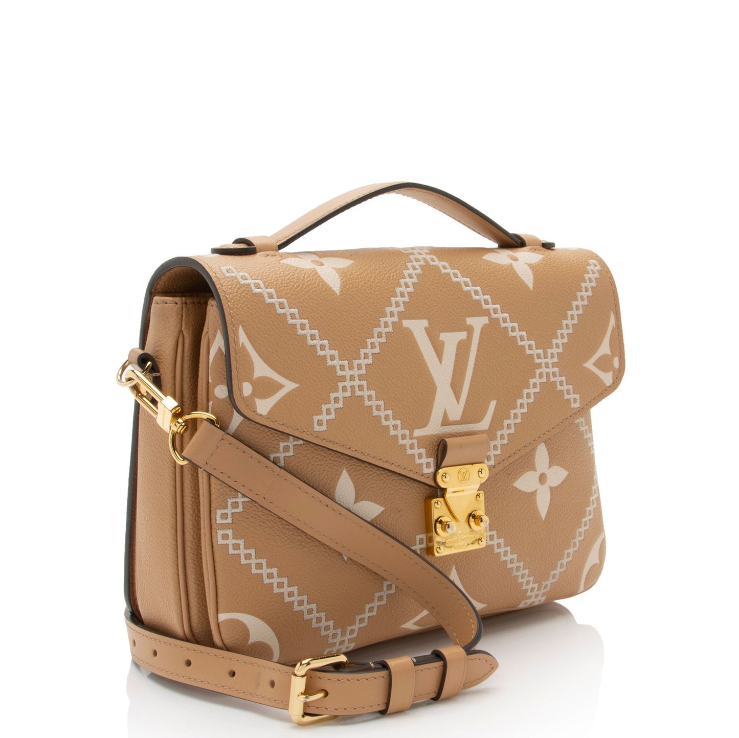 Louis Vuitton Giant Monogram Empreinte Broderies Pochette Metis Shoulder Bag (SHF-lDl23L)