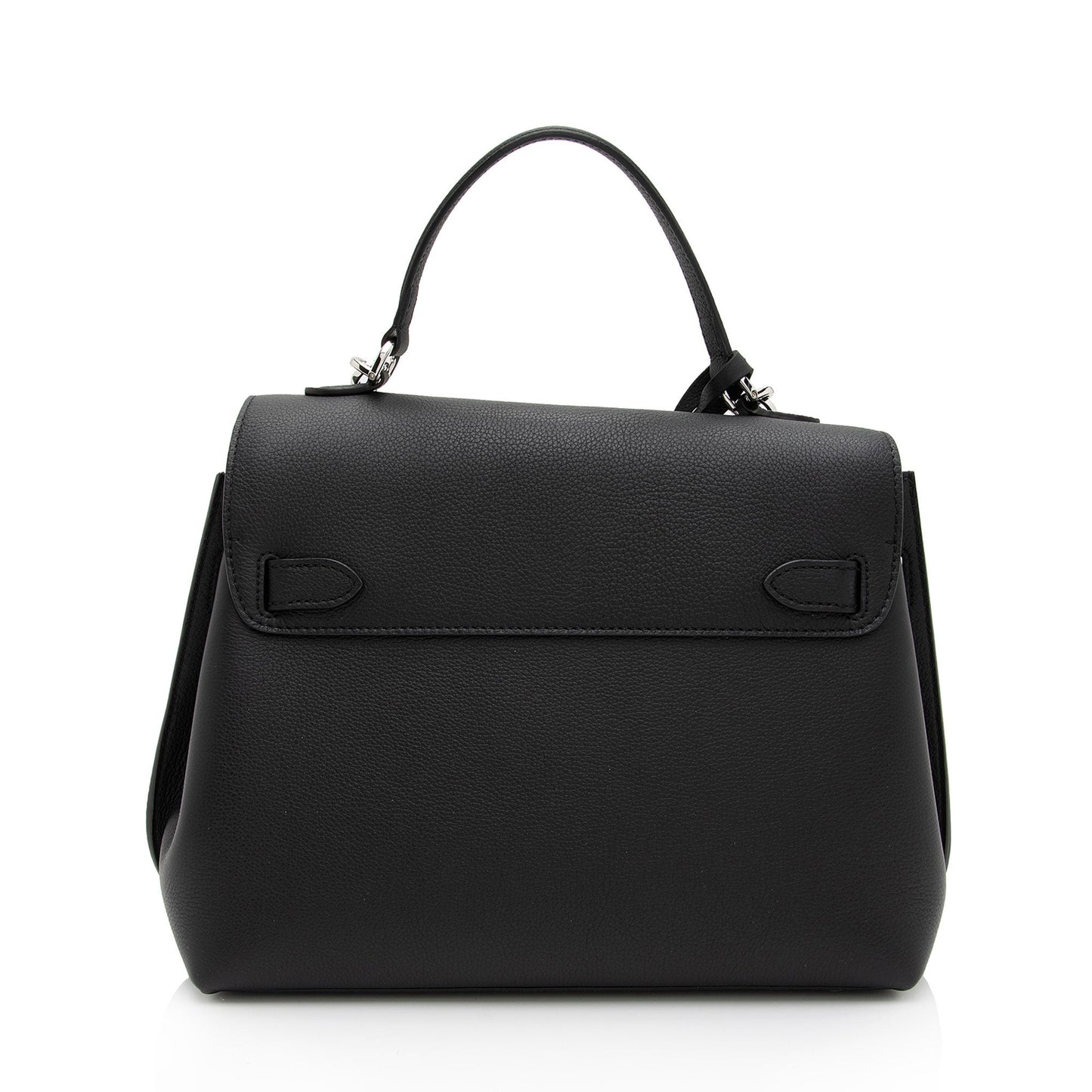 Louis Vuitton Grained Calfskin Lockme Ever MM Satchel (SHF-xxWmqD)