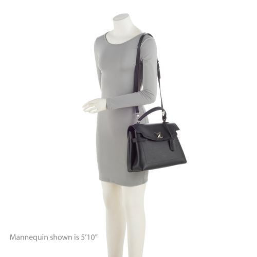 Louis Vuitton Grained Calfskin Lockme Ever MM Satchel (SHF-xxWmqD)