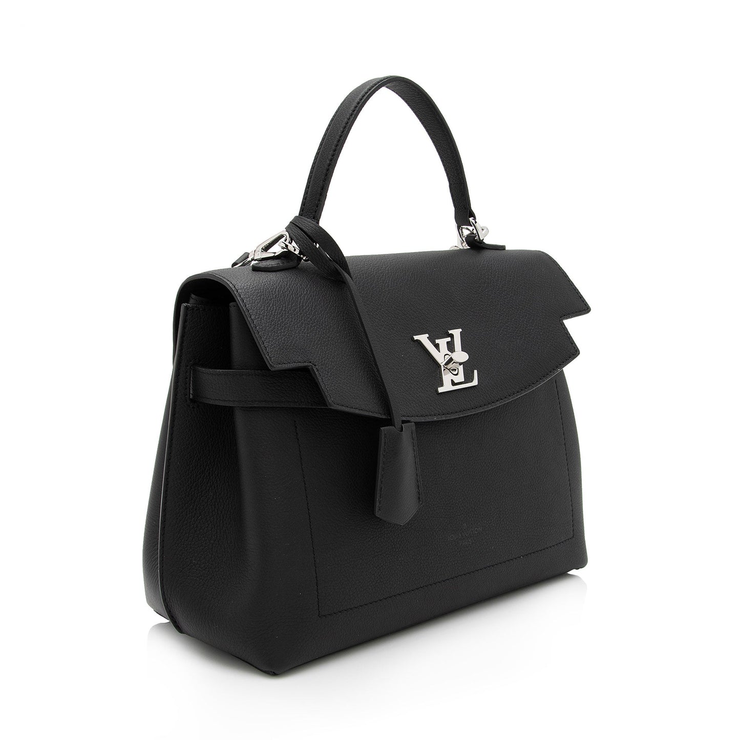 Louis Vuitton Grained Calfskin Lockme Ever MM Satchel (SHF-xxWmqD)