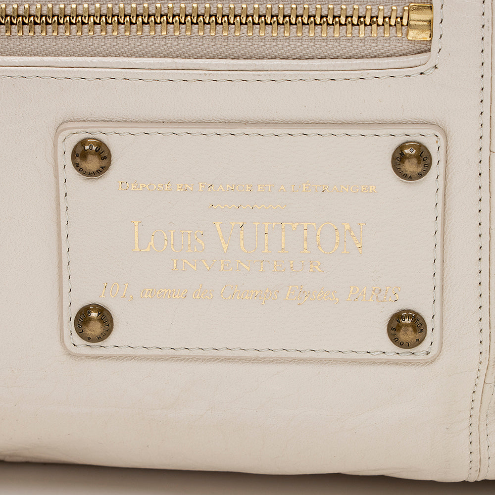 Louis Vuitton Leather Limited Edition Riveting Satchel -  (SHF-15156)