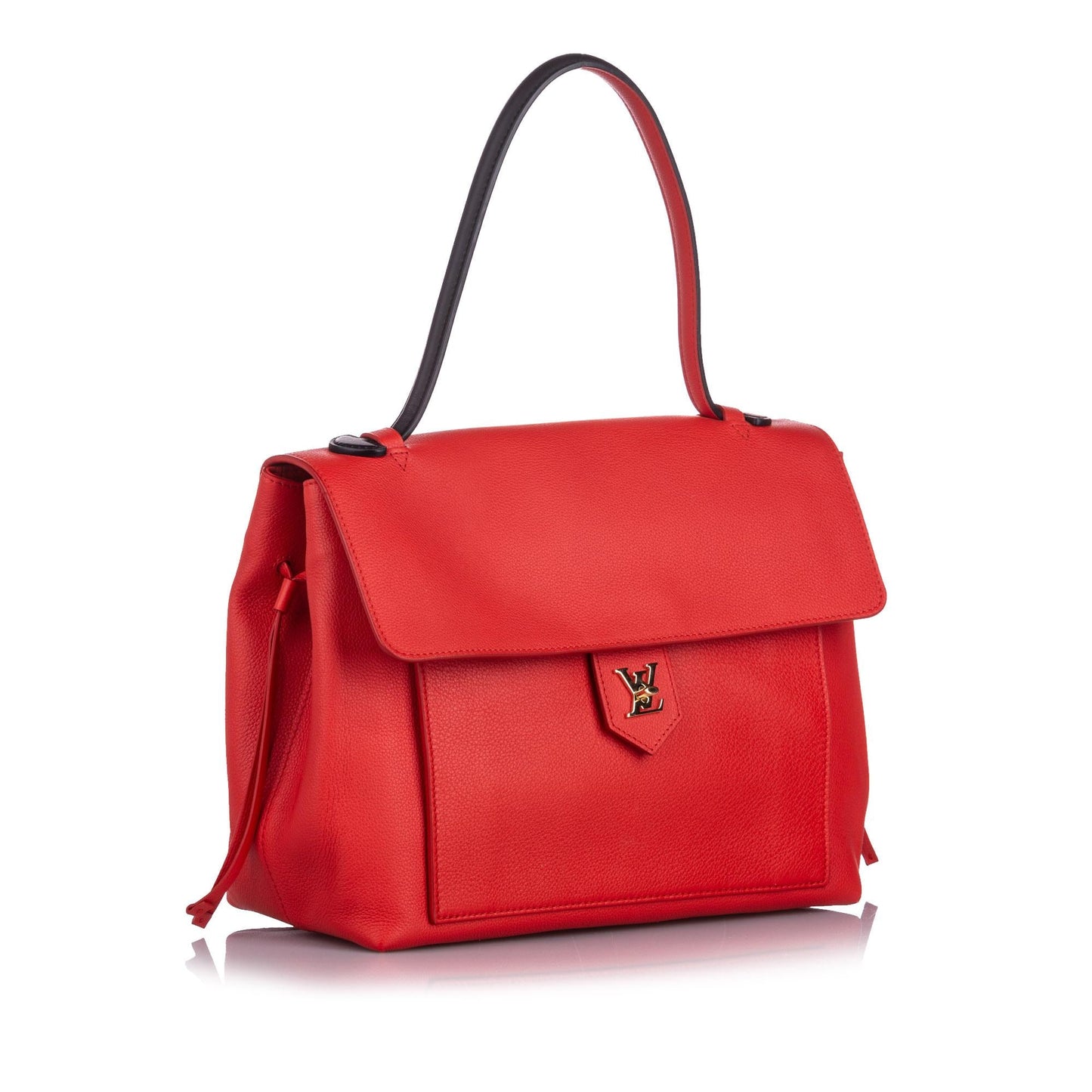 Louis Vuitton Leather LockMe MM Satchel (SHG-12868)