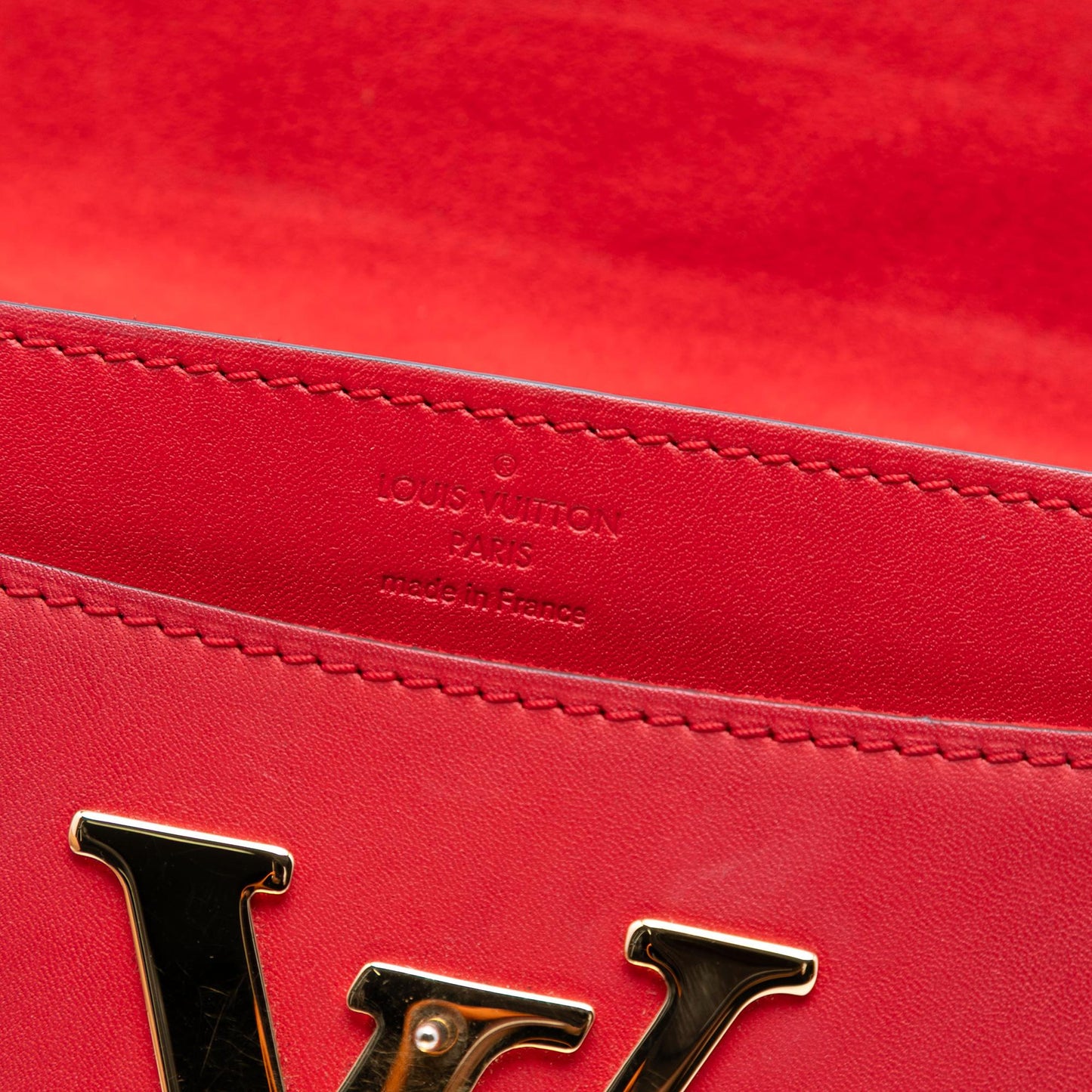 Louis Vuitton Leather Louise Chain MM