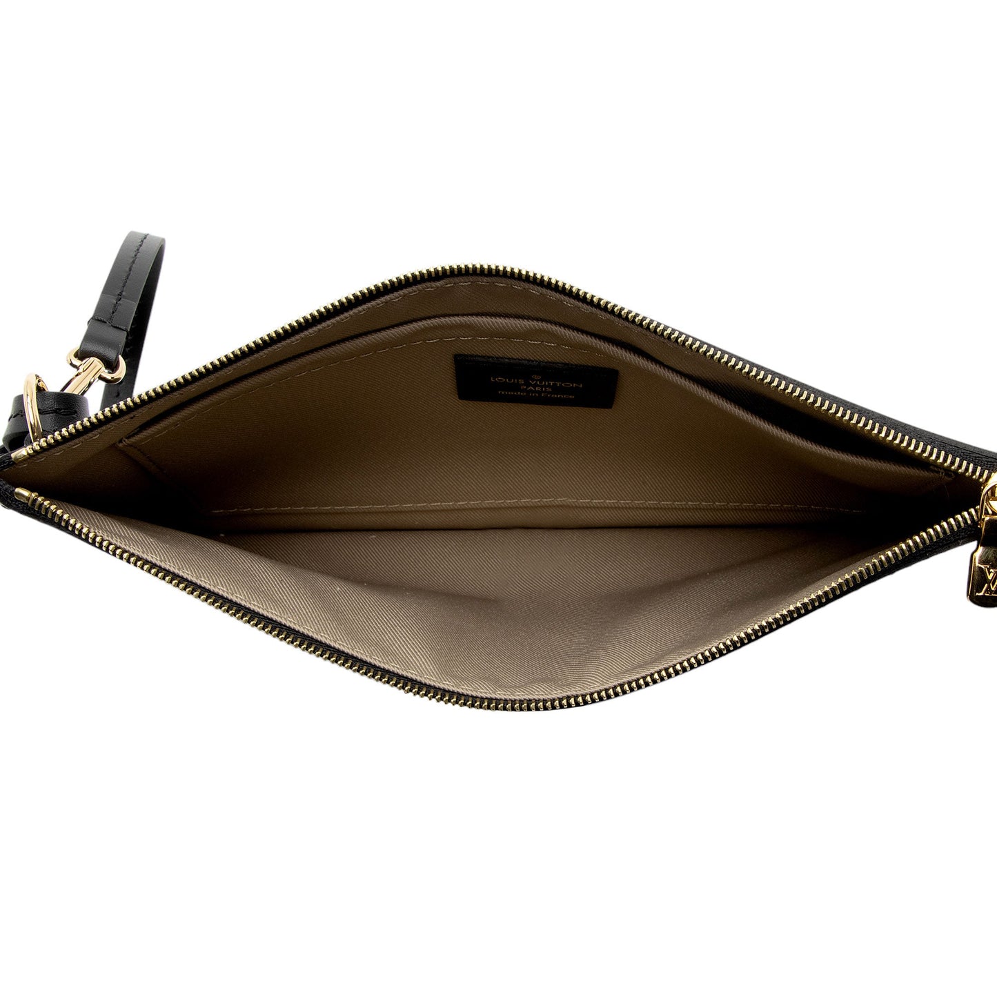 Louis Vuitton Leather Neverfull MM Pochette (SHF-zL0GDR)