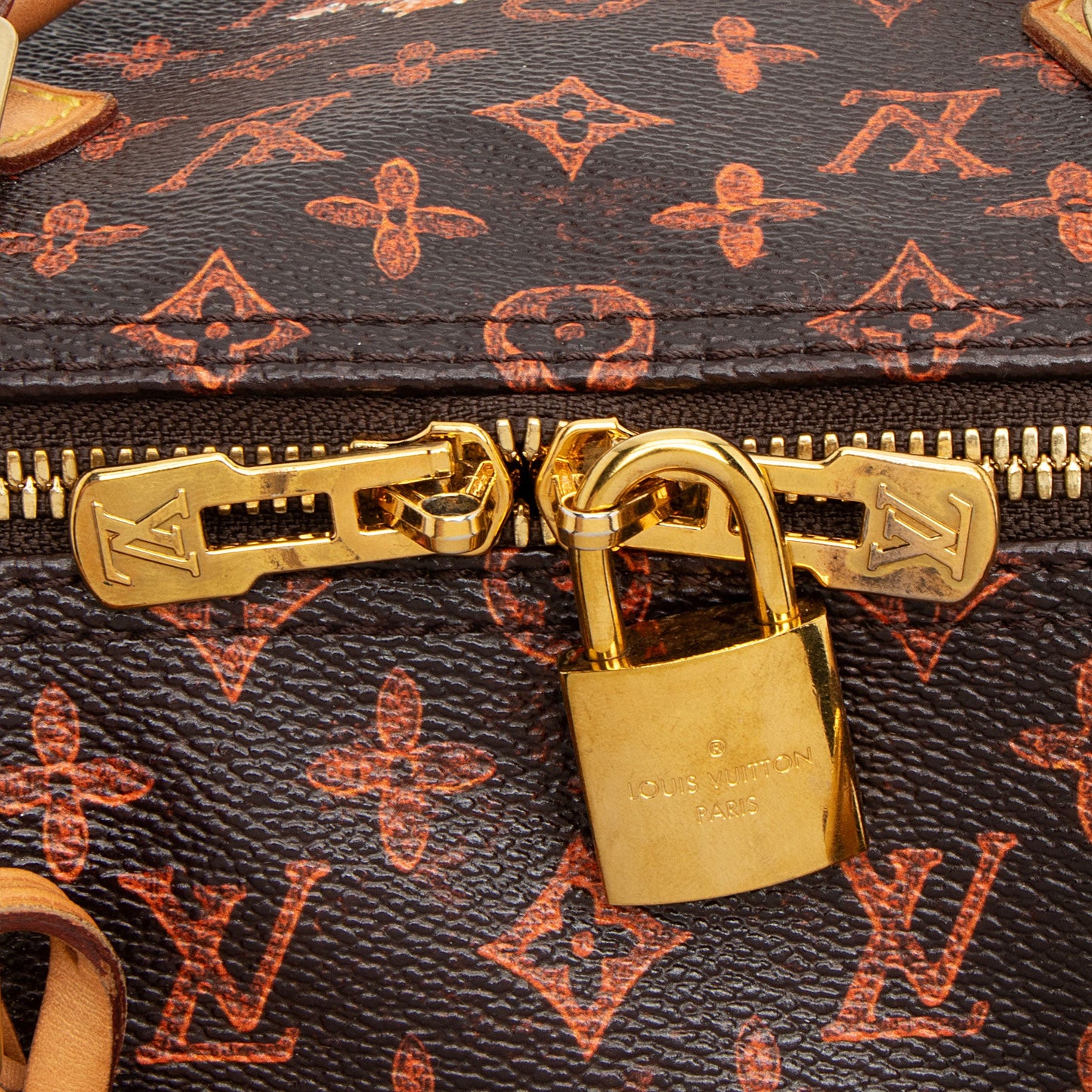 Louis Vuitton Limited Edition Catogram Canvas Speedy Bandouliere 30 Satchel