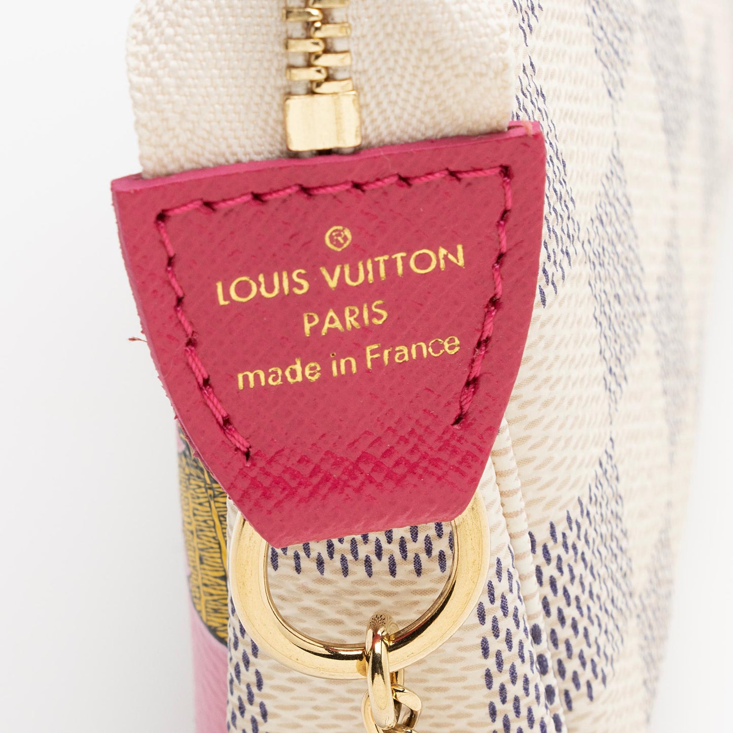 Louis Vuitton Limited Edition Damier Azur Animation Hollywood Mini Pochette Accessoires (SHF-22690)