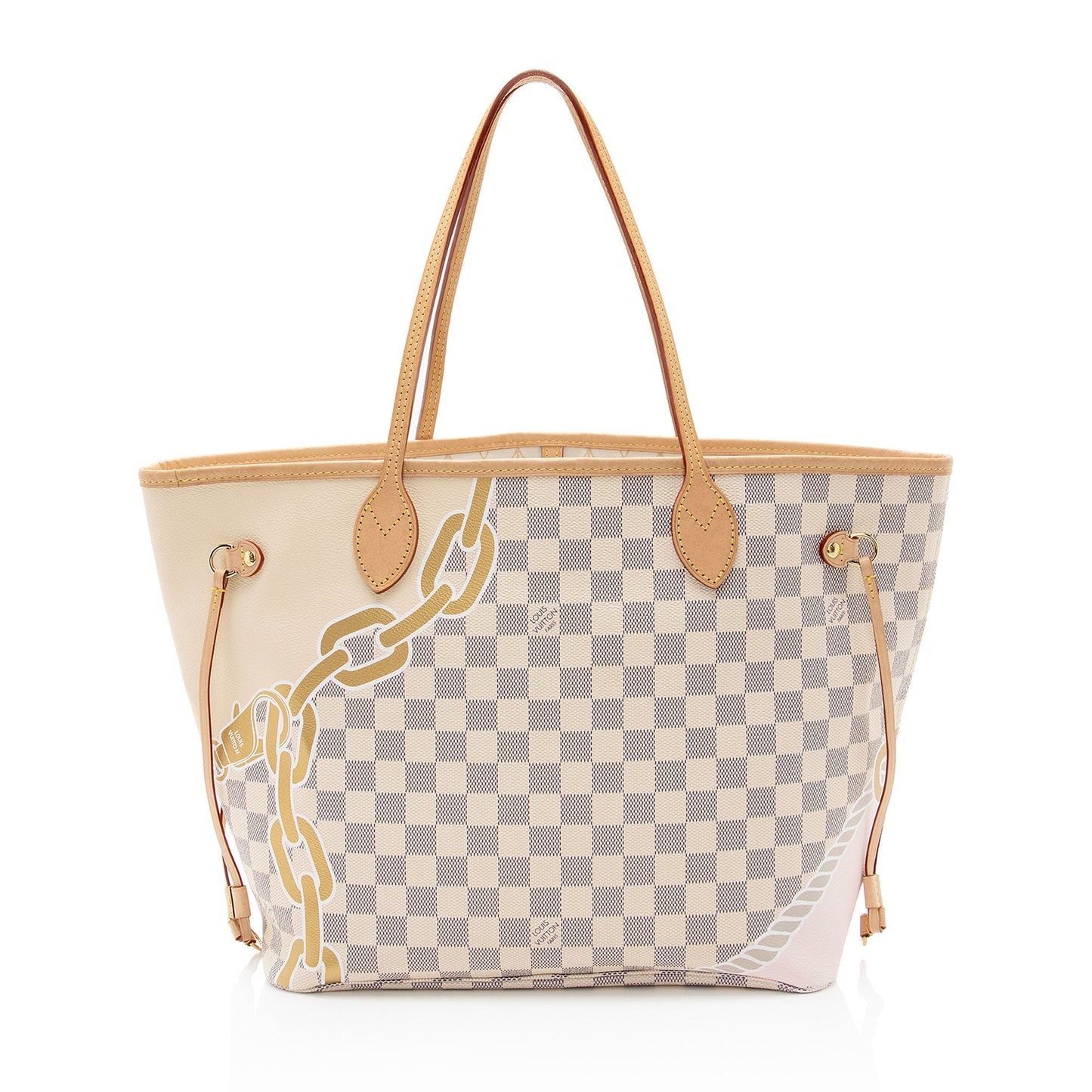 Louis Vuitton Limited Edition Damier Azur Nautical Neverfull MM Tote
