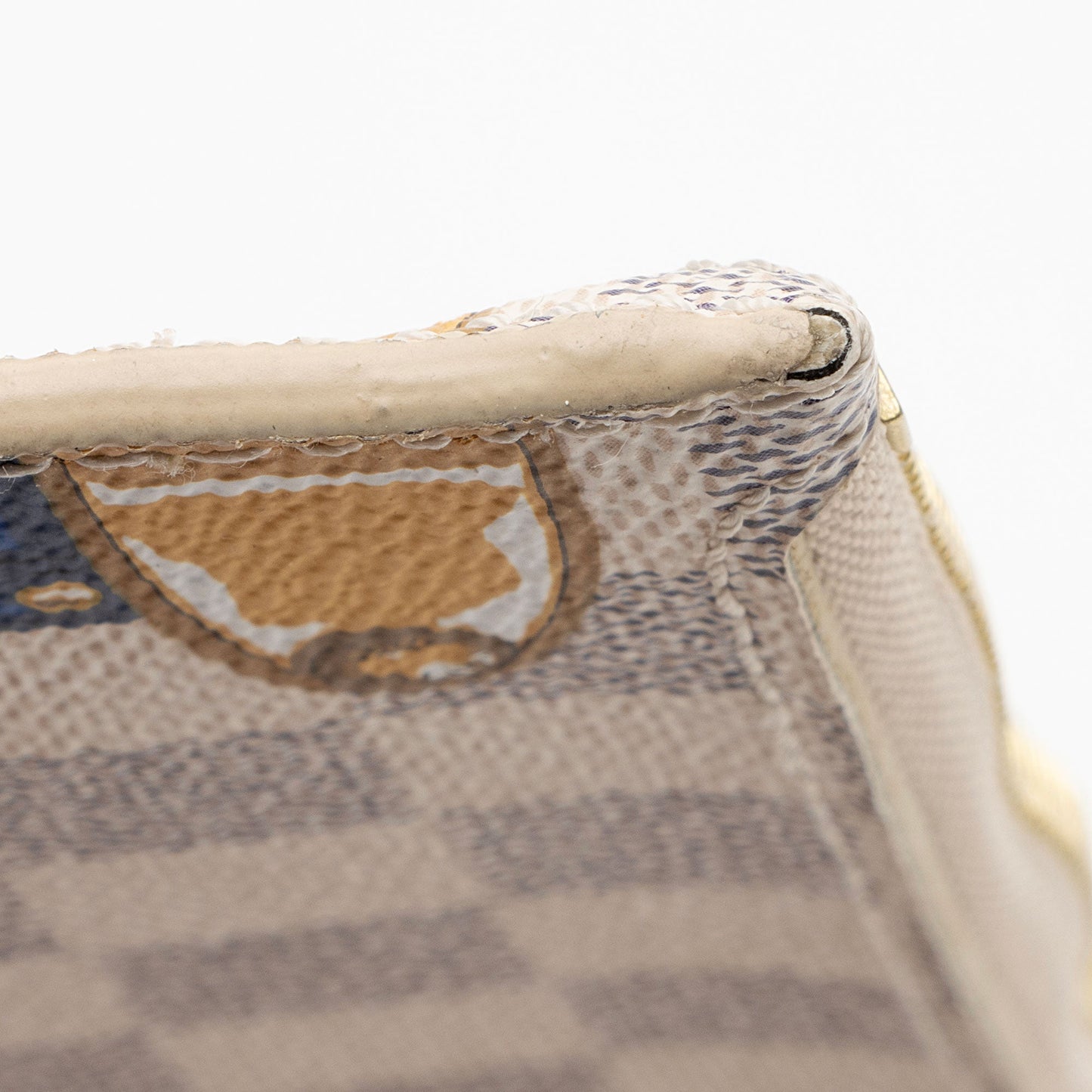 Louis Vuitton Limited Edition Damier Azur Summer Trunk Capri Neverfull MM Pochette (SHF-lY7JzC)