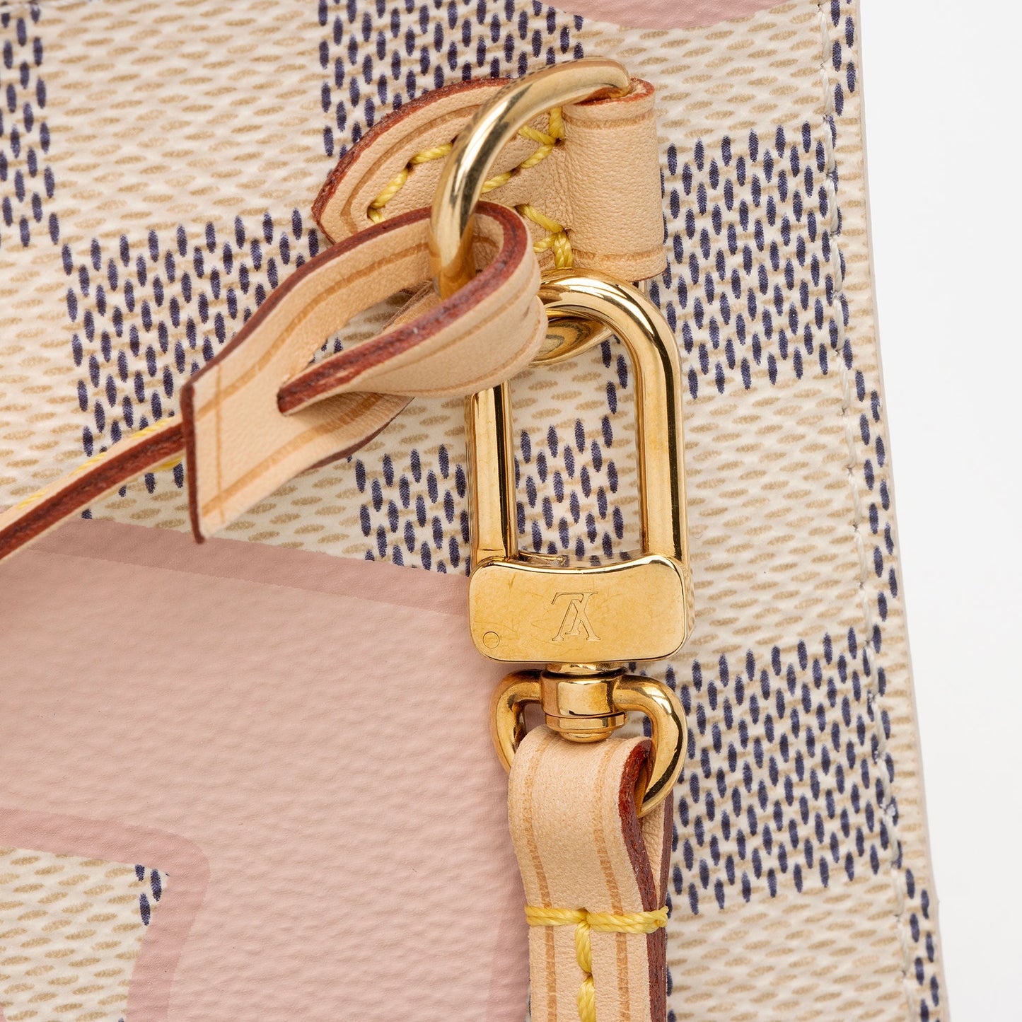 Louis Vuitton Limited Edition Damier Azur Tahitienne Neverfull MM Pochette