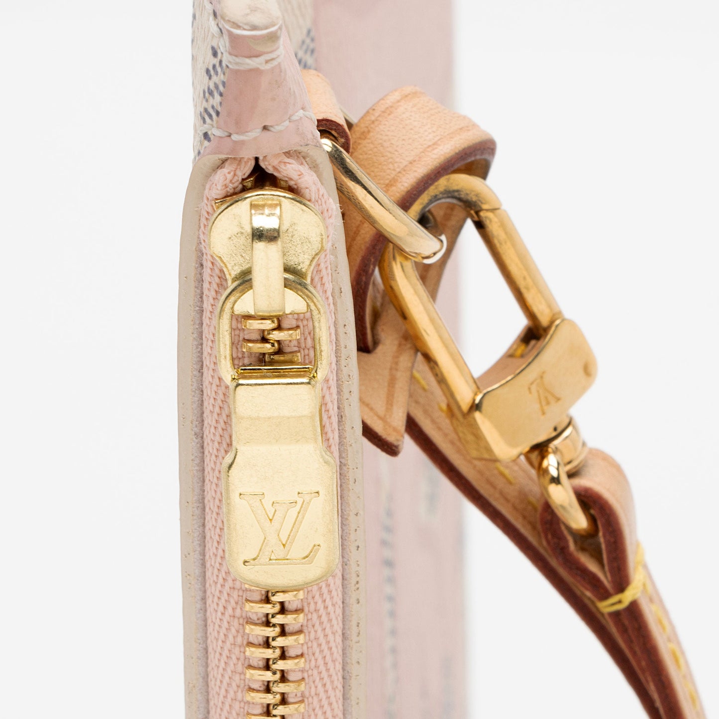 Louis Vuitton Limited Edition Damier Azur Tahitienne Neverfull MM Pochette