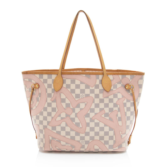 Louis Vuitton Limited Edition Damier Azur Tahitienne Neverfull MM Tote